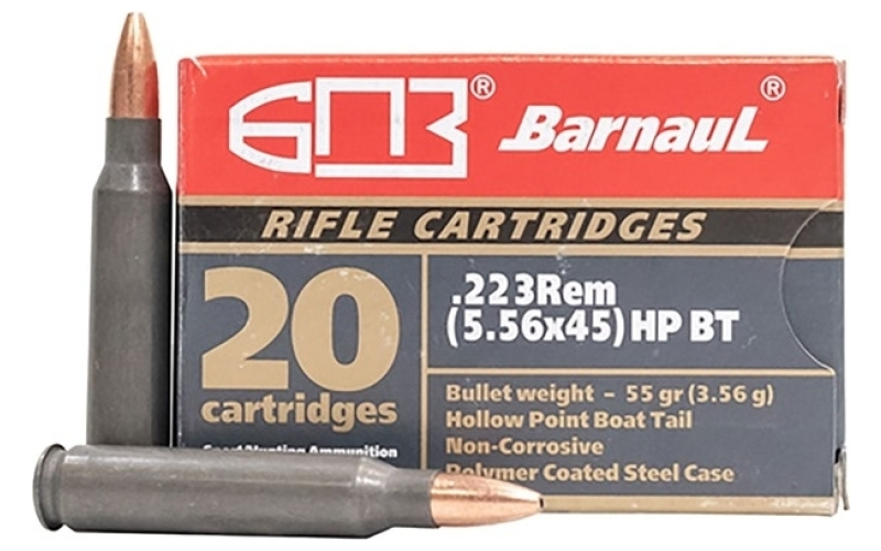 Barnaul Ammunition 223 remington 55gr hollow point 20/box